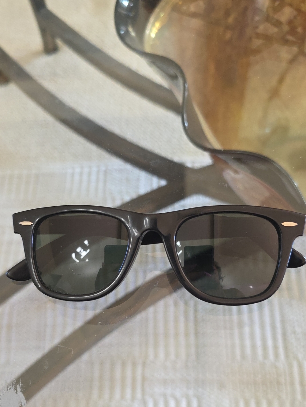 1980's VINTAGE B&L RAY BAN  THICK  BLACK EBONY  UV WAYFARER